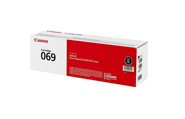 Toner Original Canon 069 Black Cartridge for Printer MF753cdw/LBP674cdw/MF751cdw (2,100pages) - 2