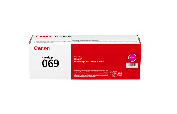 Toner Original Canon 069 Magenta Cartridge for Printer MF753cdw/LBP674cdw/MF751cdw (2,100ps) - 1