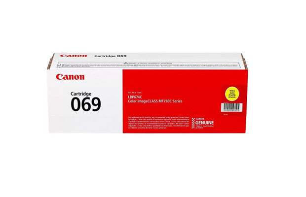 Toner Original Canon 069 Yellow Cartridge for Printer MF753cdw/LBP674cdw/MF751cdw (2,100ps) - 1