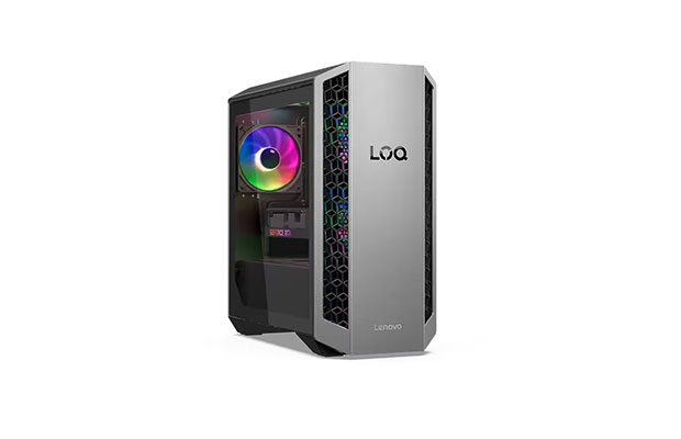 Lenovo LOQ Tower 26ADR10 Ryzen 7-8745HX 32GB DDR5-512GB M.2 NoDVD W11H WLAN+BT USB K&amp;M RTX5060 8GB Luna Grey (3years). - 2