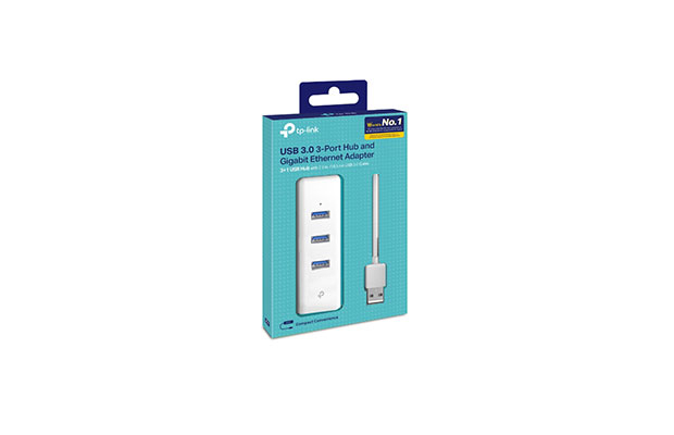 TP-Link UE330 USB 3.0 3-Port Hub &amp; Gigabit Ethernet Adapter 2-in-1 USB Adapter - 3