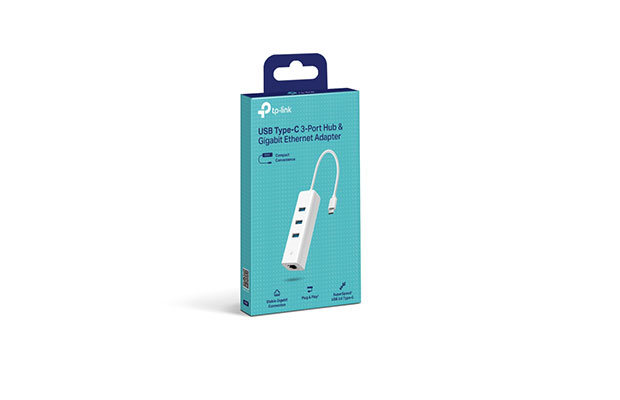 TP-Link UE330C​ USB Type-C 3-Port Hub &amp; Gigabit Ethernet Adapter - 3