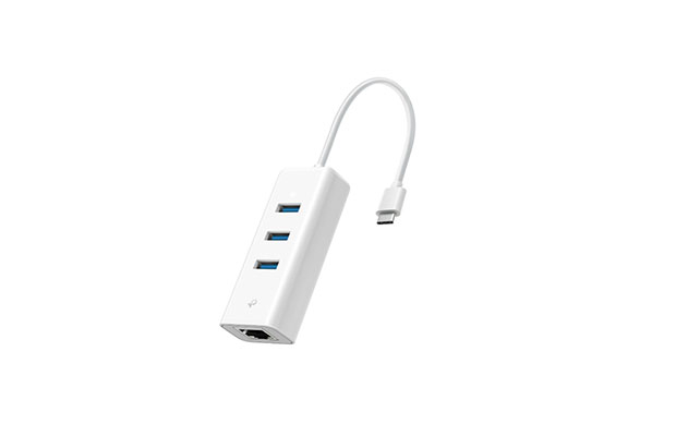 TP-Link UE330C​ USB Type-C 3-Port Hub &amp; Gigabit Ethernet Adapter - 1
