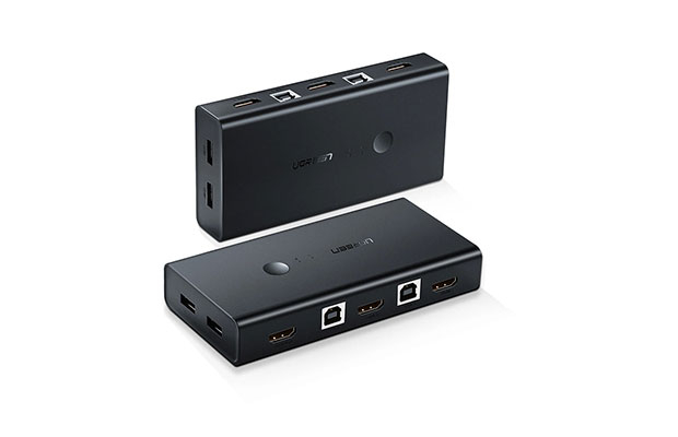 UGREEN (50744) HDMI Switch Box 2 In 1 Out KVM Switching - 1