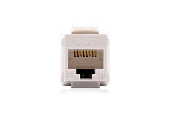 LINK CAT6 RJ45 Modular JACK, Slim, Black (US-1006SL6)