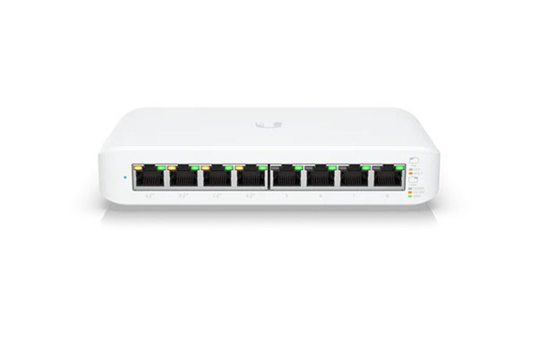 biquiti UniFi Switch Lite 8 PoE 8Port Layer 2 Switch (USW-Lite-8-POE) - 1