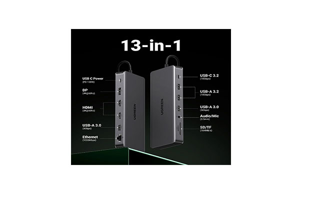 UGREEN Revodok Pro 313 13-in-1 USB-C Docking Station (15978) - 3