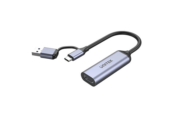 Unitek V1167A HDMI to USB-C/A Video Capture Card - 1