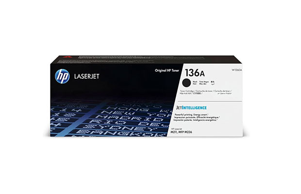 HP 136A Black Original LaserJet Toner Cartridge (W1360A) for M211, M236 ~1150pages - 1