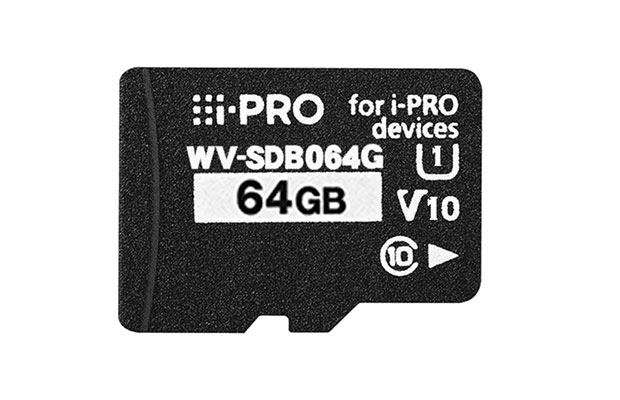i-PRO WV-SDB064G​ 64GB microSD Class10/V10 Memory Card - 1