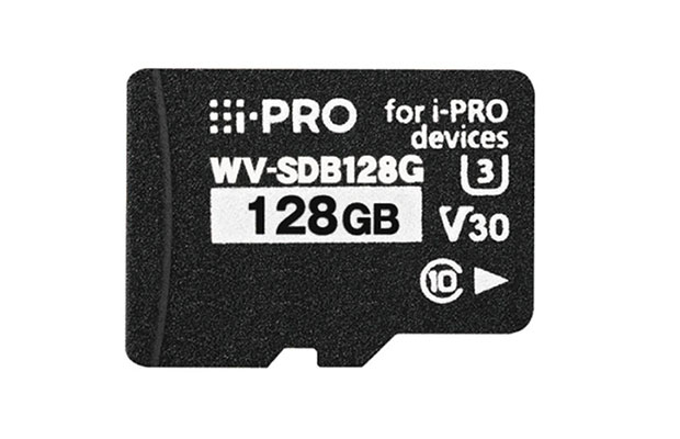 i-PRO WV-SDB128G​ 128GB microSD Class10/V30 Memory Card - 1