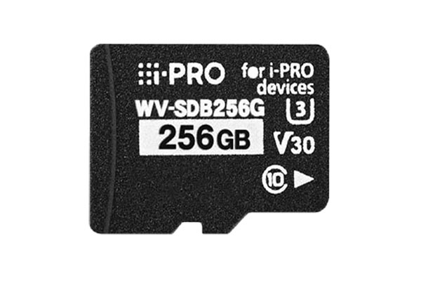 i-PRO WV-SDB256G​ 256GB microSD Class10/V30 Memory Card - 1