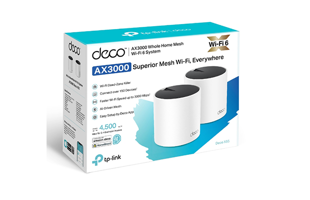 TP-Link Deco X55 AX3000 Whole Home Mesh WiFi 6 System (2-Pack)