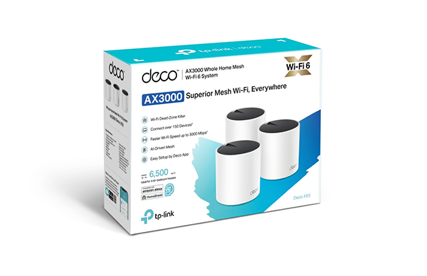 TP-Link Deco X55 AX3000 Whole Home Mesh WiFi 6 System (3-Pack)