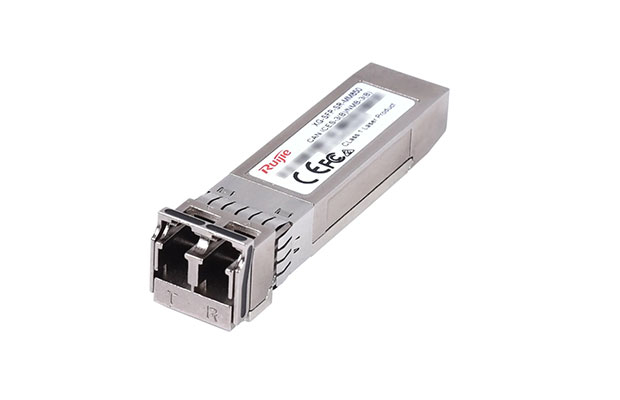 Ruijie XG-SFP-SR-MM850 10GBASE-SR SFP+ (850nm 300m) DOM Duplex LC MMF Optical Transceiver Module - 1