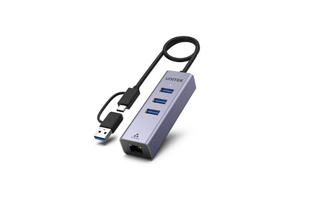 Unitek Y-3088B 4-in-1 Ethernet Hub - 1