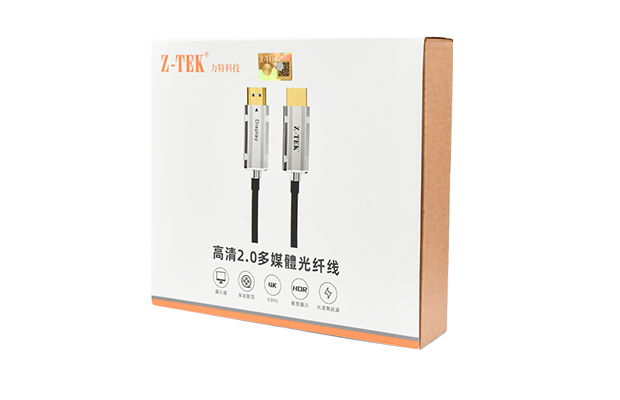 Z-TEK ZY406-050 Cable HDMI 2.0 Fiber Optic 4K 60hz (5M)