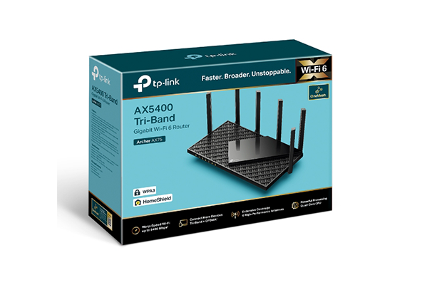 TP-Link Archer AX75 AX5400 Tri-Band Wi-Fi 6 Router