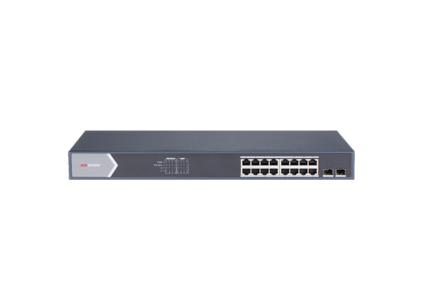 Hikvision DS-3E0518P-E​ 16Port Gigabit Unmanaged POE Switch - 1