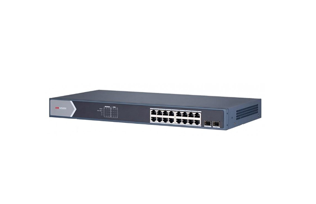 Hikvision DS-3E0518P-E​ 16Port Gigabit Unmanaged POE Switch - 2