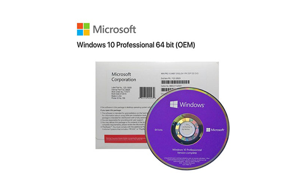 Microsoft Windows 10 Pro 64-Bit DVD-OEM(MS-FQC-08929)
