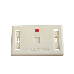 272352-1 COMMSCOPE/AMP Faceplate Kit, AS. Style,Shutter, 1P,Icon
