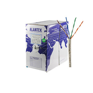 Alantek Cat5e 301-10008E-03GY UTP 24 AWG, Cable 4-pair, Grey (305MT/RL)