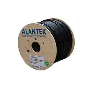 Alantek Cat6 301-6J08LG-P3BL UTP 23AWG Network Cable 4-pairs, Outdoor Black (305m/rl)