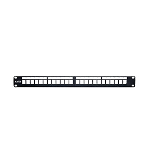 Alantek Cat6 1U 24-port Unshielded Blank patch Panel 302-201BLN-24BL)