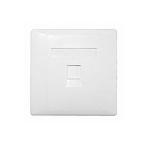 Alantek Faceplate Kit 1Port UK Style (302-203221-SHWH)