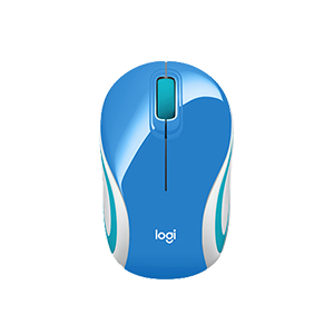 Logitech M187 Wireless Mini Mouse - Blue (910-005372)