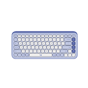 Logitech POP Icon Keys Wireless Keyboard Lilac & Off White (920-013086)