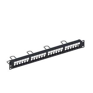 CommScope/AMP (760237046) SL DDM Patch Panel CAT6A, STP, 1U, 24 port, Straight (SDDM-SL-1U-24)