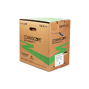 COMMSCOPE/AMP 1427071-6 UTP Cable, Cat6, 4 Prs, 24AWG, 305m blue