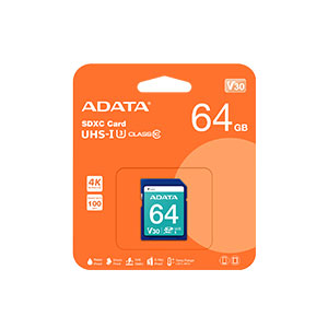 ADATA Premier Pro 64GB SDXC (ASDX64GUI3V30S-R)