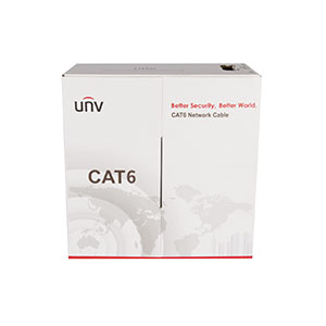 Uniview CAB-LC3110B-E-IN Cat6 Outdoor UTP Network Cable Black-Color 305M