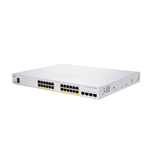 Cisco CBS250-24FP-4G-E Smart Managed 24-Port GE, 4x1G SFP, PoE Switch