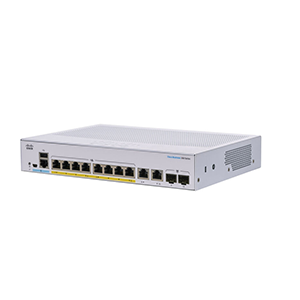 Cisco CBS350-8P-E-2G-EU Managed Switch 8-Port GE, PoE, Ext PS, 2x1G Combo