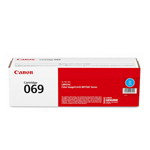 Toner Original Canon 069 Cyan Cartridge for Printer MF753cdw/LBP674cdw/MF751cdw (2,100ps)