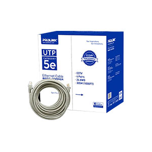 Cable Network UTP Prolink (Cate5e-Grey) color-enhanced cable (1Box=305m) 0.511mm Original