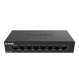 D-Link DGS-108GL 8-port 10/10/1000Mbps Unmanaged Gigabit Switch (Metal)