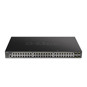 D-Link DGS-1250-52XMP 52-Port 10-Gigabit Smart Managed PoE Switch