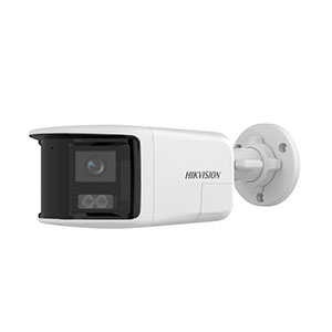 HikVision DS-2CD1T63G2P-LIUF/SL 6MP Dual Lens Stitched Wide Angle Smart Hybrid Light Fixed Bullet Network Camera