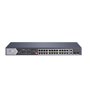 Hikvision DS-3E0528HP-E 24Port Gigabit Unmanaged POE Switch, 2× Gigabit Fiber Optical port