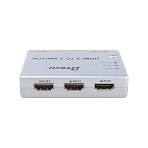 Dtech HDMI DT-7018 3-in to 1-Out HDMI Switch with Remote Control