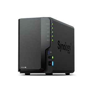 Synology DiskStation DS225+ 2Bays NAS, RAM 2GB (Up to 6GB)