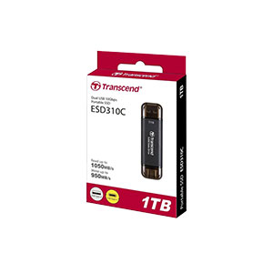 SSD External 1TB ESD310C Portable Transcend USB-10Gbps (TS1TESD310C)