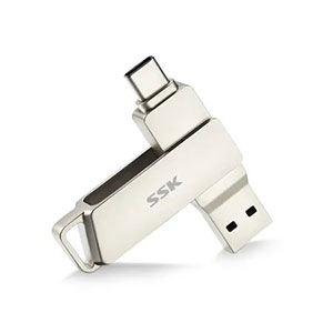 SSK FDU050 64GB USB-A to USB-C USB Flash Drive