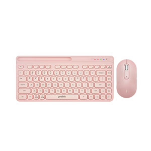 Prolink GMK-5007M PINK Keyboard + Mouse Multi-device Mini combo (Wireless +BT) Up to 3 Devices