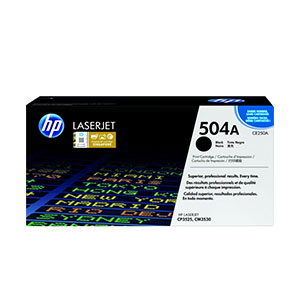 Toner Cartridge HP Laser 504A (CE250A) Original Black for (CP3525/CM3530) ~5,000Pages